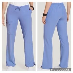 Jockey Women's Maximum Comfort Scrub Pant Ciel Blue NWT Large Tall LT